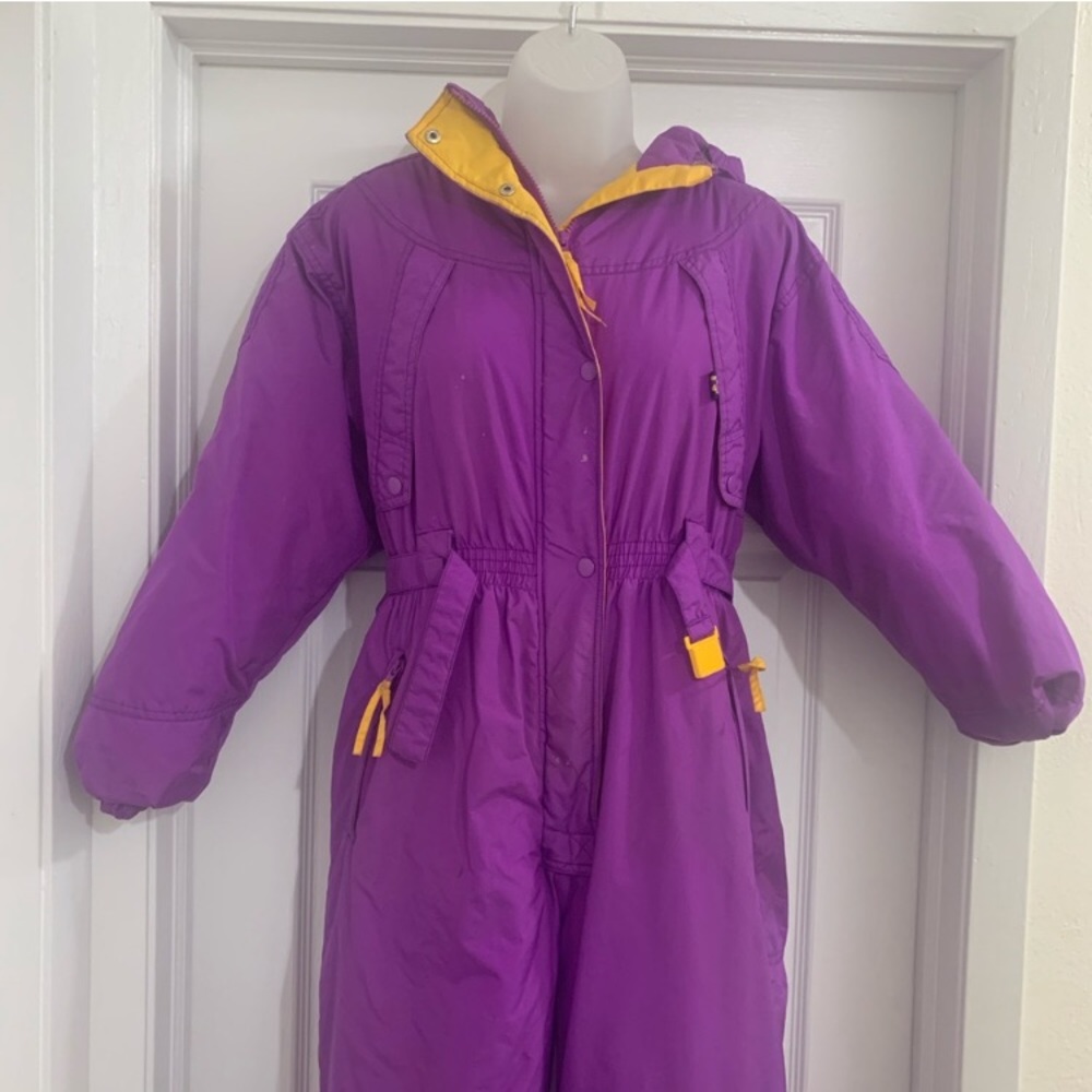 Vintage Magenta Ski Apres Snow Suit XS-S